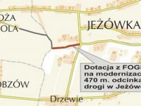 Modernizacja kolejnej drogi w Jewce.